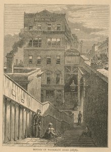 Huse i Waterloo Road, 1876 af English School