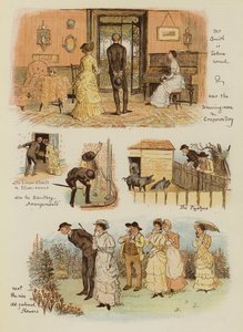 Hvordan Tankerville Smith tog en Country Cottage (chromolitho) af English School