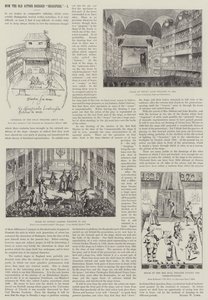 Hvordan de gamle skuespillere klædte "Shakspere" (gravering) af English School
