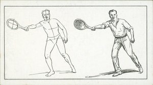 Hvordan man tegner: Figur, der spiller tennis (litho) af English School