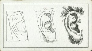 Hvordan man tegner: Øret (litho) af English School