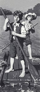 Huckleberry Finn og Tom Sawyer af English School