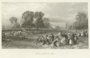 Hyde Park i 1851 af English School
