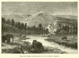 Ideal Landscape of the Pliocene Period  af English School