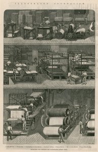 Illustreret journalistik: Maskiner til trykning af Illustrated London News af English School
