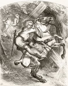 Illustration efter J. Tenniel til digtet 