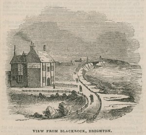 Illustration, der viser jordskredet i Brighton af English School