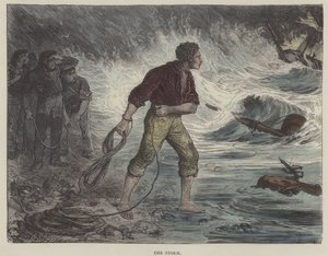 Illustration til David Copperfield (farvet gravering) af English School