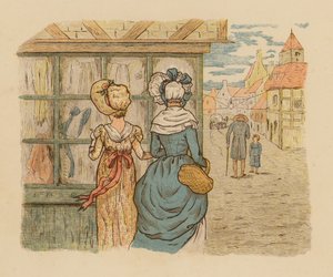 Illustration til Dreams, Dances, and Disappointments (farvelitografi) af English School