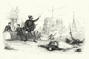 Illustration til Les Huguenots af Giacomo Meyerbeer (gravering) af English School