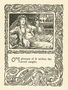 Illustration til Rubaiyat af Omar Khayyam (litho) af English School
