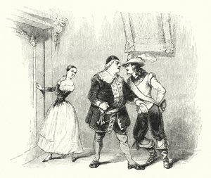 Illustration til Barberen i Sevilla af Rossini (gravering) af English School