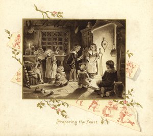 Illustration til julemandens komme af English School