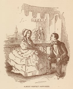 Illustration til The History of Pendennis af Thackeray (litho) af English School