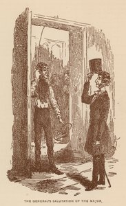 Illustration til The History of Pendennis af Thackeray (litografi) af English School