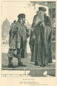 Illustration til The Merchant of Venice af English School