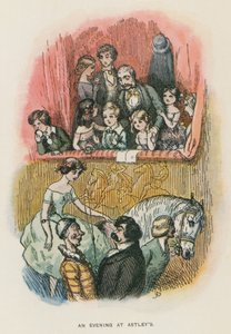 Illustration til The Newcomes af Thackeray (litografi) af English School