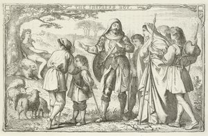 Illustration til The Pilgrims Progress af John Bunyan af English School