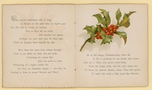 Illustration til Tidings Of Joy af Dora Ross (farvelitografi) af English School