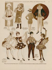 Illustration til Weldons katalog over udklædningstøj til børn af English School