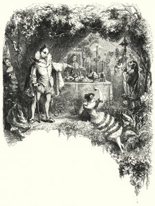 Illustration til balletten, Le Diable boiteux eller Djævelen på to pinde (gravering) af English School