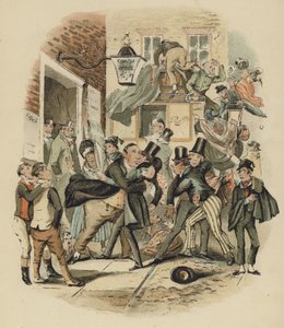 Illustration fra Nicholas Nickleby af English School