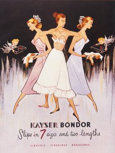 Illustration fra Kayser Bondor Catalogue, c.1955 af English School