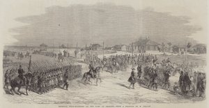 Kejserligt hovedkvarter ved lejren ved Chalons (gravering) af English School