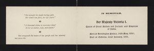 In Memoriam - Dronning Victoria af English School