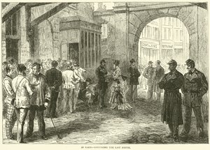 I Paris, diskuterer den sidste sortie, december 1870 af English School