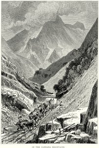 I Carrara-bjergene (kobberstik) af English School