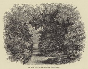 I præstegårdshaven, Bremhill (gravering) af English School