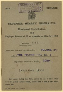 Forsikringsbog for den nationale sygesikring af English School