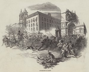 Opstand i Madrid (gravering) af English School