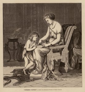 "Interiør af Pompeji" (kobberstik) af English School