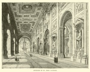 Interiør af St John Lateran af English School