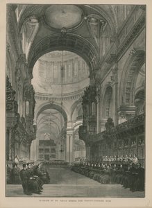 Interiør af St Pauls Cathedral af English School