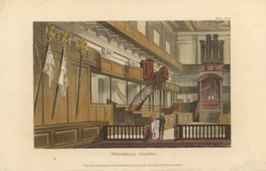 Interiør af Whitehall Chapel af English School