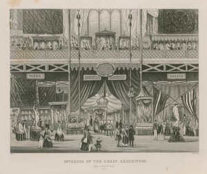 Interiør af den store udstilling, 1851, Egypten, Tyrkiet og Grækenland af English School