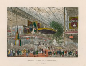 Interiør af den store udstilling, Grant State Opening, 1. maj 1851 af English School