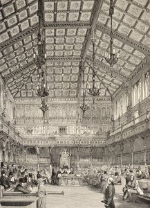 Interior of the House of Commons, fra 