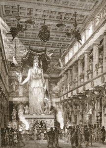 Parthenonets indre, restaureret af English School