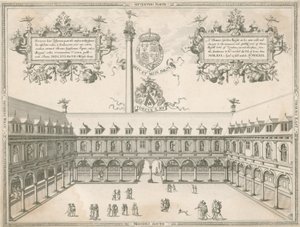 Interiør af Royal Exchange, London af English School