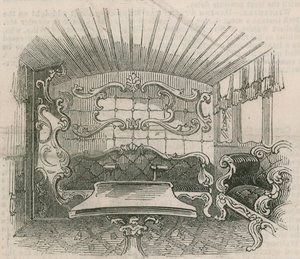 Innenraum des königlichen Eisenbahnwagens