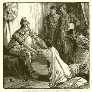 Interview mellem Coriolanus og hans kone og mor af English School