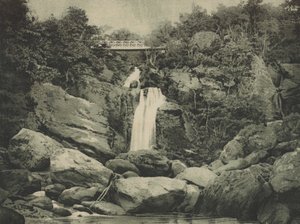 Inversnaid Falls, Loch Lomond (chromolitho) af English School