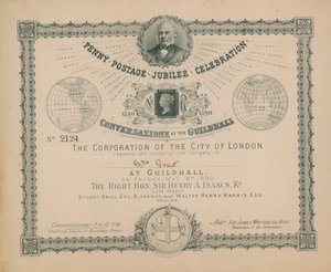 Invitation til Penny Portos jubilæumsfejring af English School