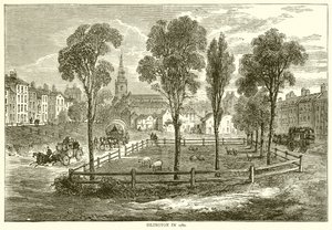 Islington i 1780 af English School