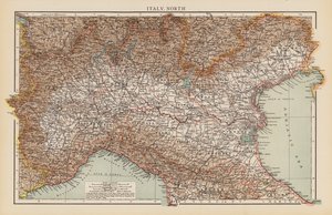 Italien, Nord (farvelitografi) af English School