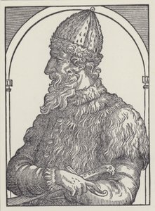 Ivan III, storfyrste af Moskva (litografi) af English School
